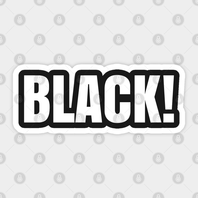 Black sticker store